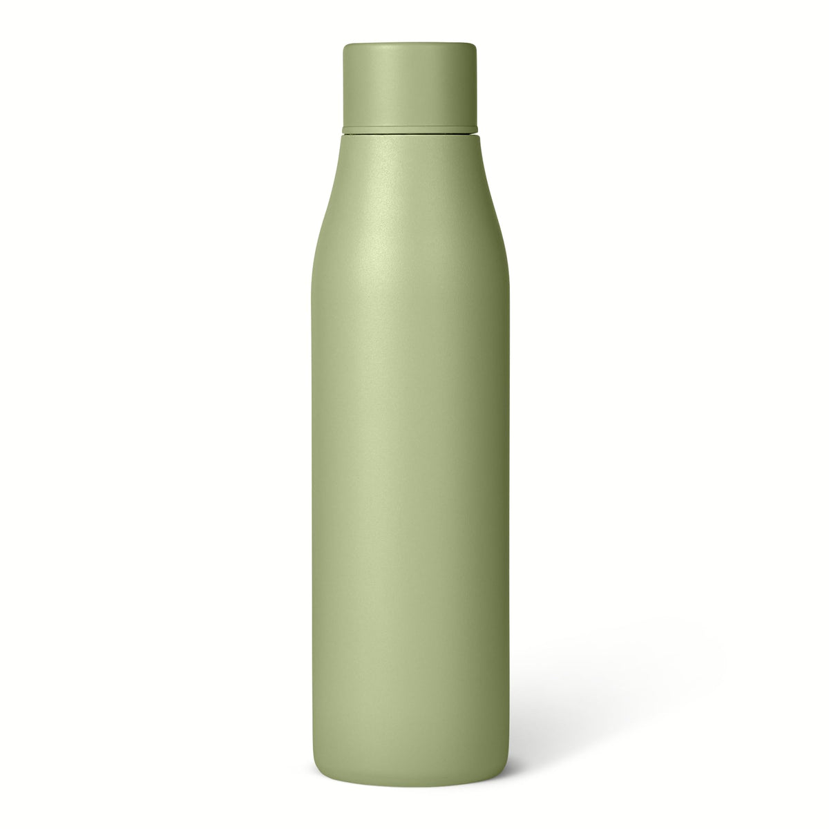 Amazon Basics Insulated Stainless Steel Water Bottle, Leak-Proof, Double-Wall, 20 oz., BPA-Free, Olive