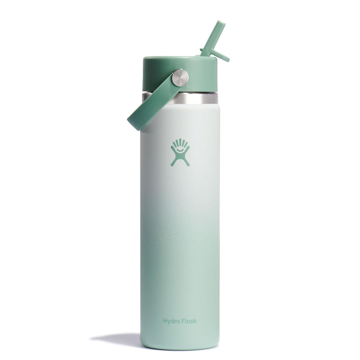 Hydro Flask Water Bottle - Insulated Stainless Steel - Wide Straw Lid, Non Spill, Leakproof in 24 Oz Ivory