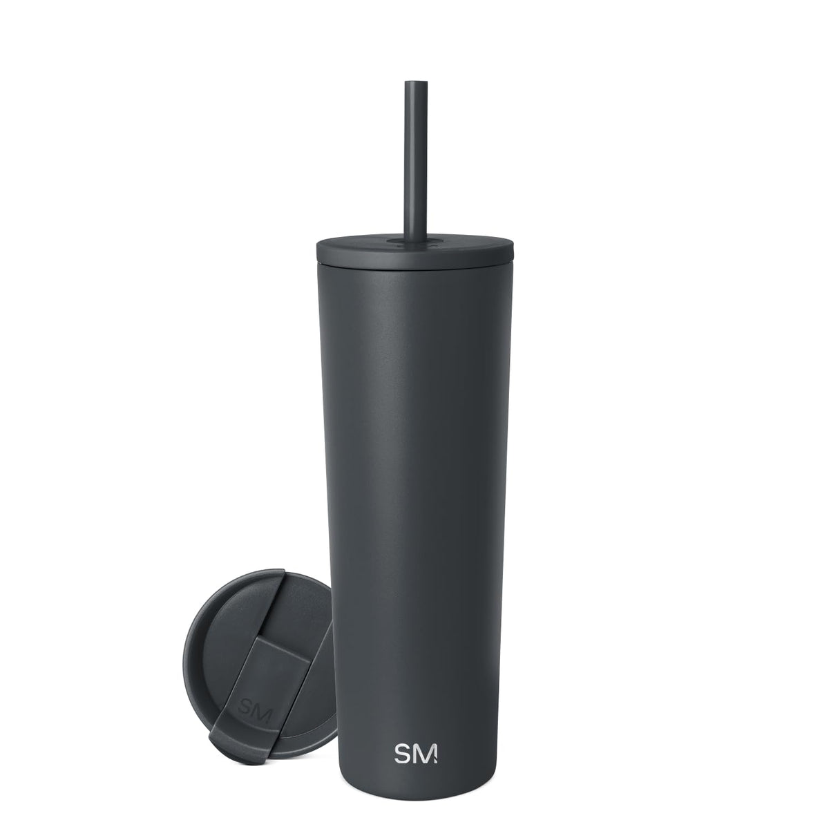 Simple Modern Iced Coffee Tumbler, Insulated | 24oz | Black