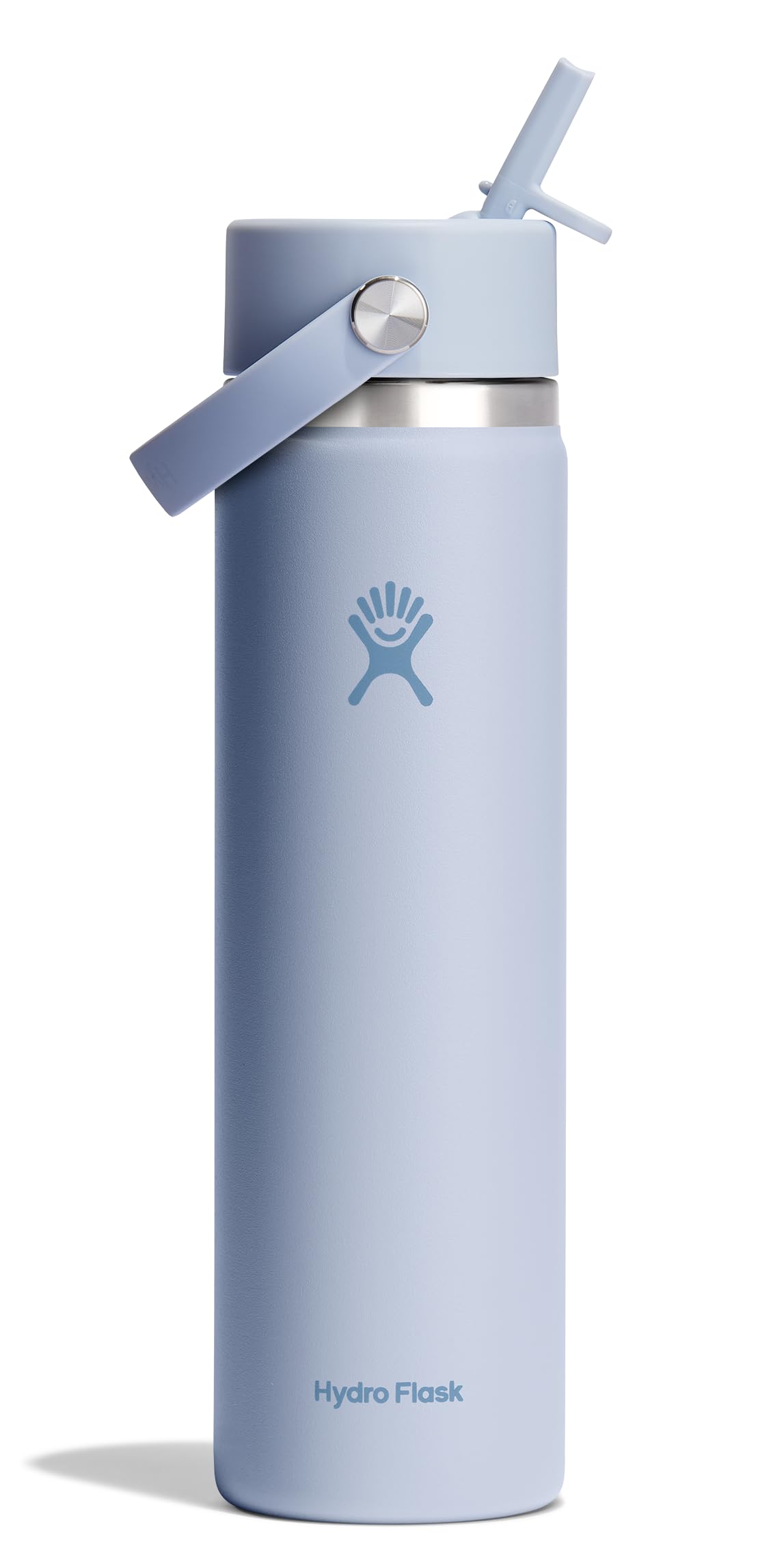 Hydro Flask Water Bottle - Insulated Stainless Steel - Wide Mouth Flex Straw Lid, Non Spill, Leakproof and Refillable in 32 Oz Botanical Bliss Agave