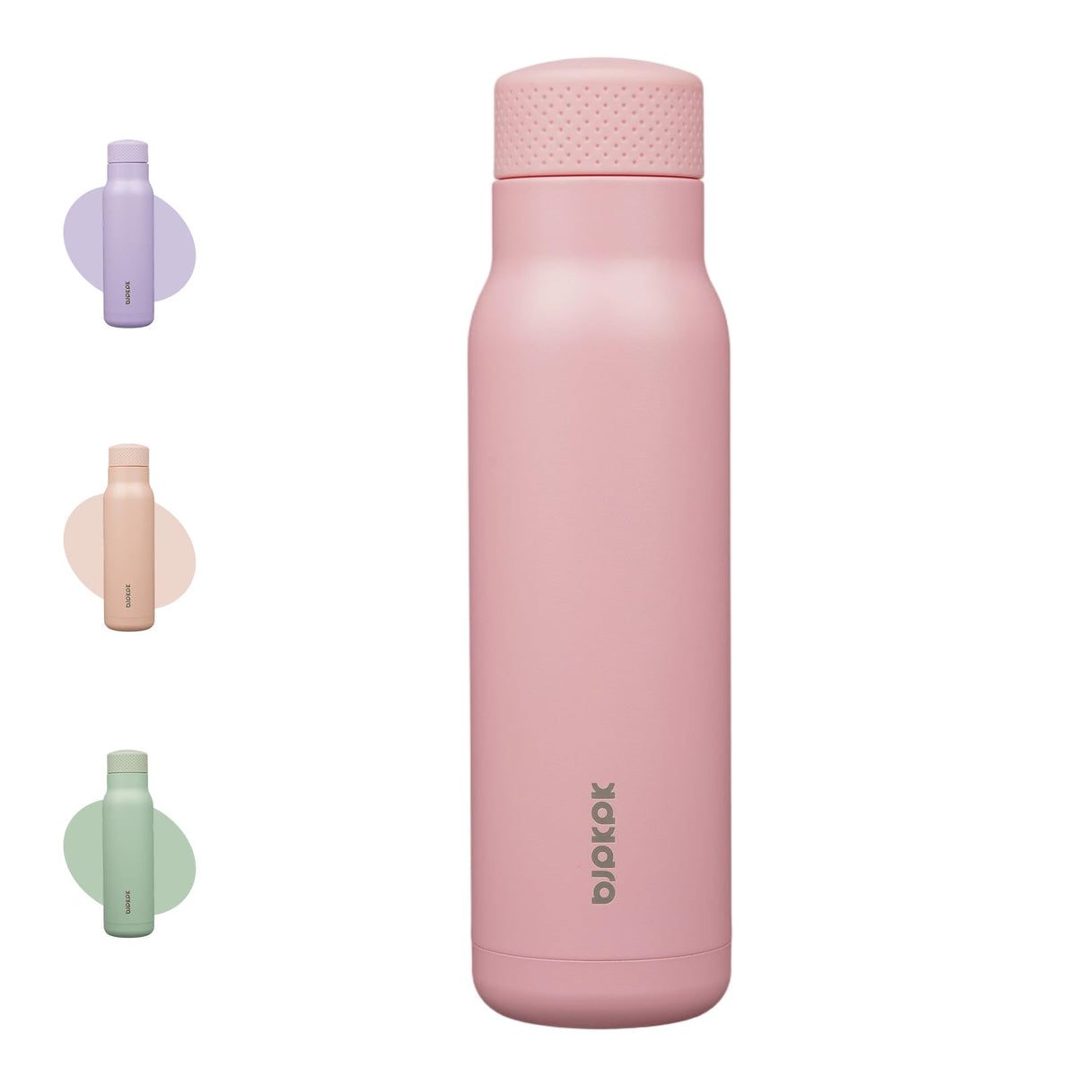 BJPKPK 21 oz Insulated Water Bottle, Leakproof Stainless Steel Flask
