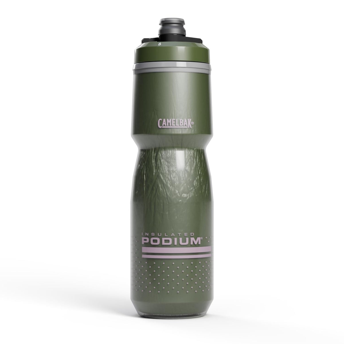 CamelBak Podium Chill Outdoor Water Bottle 24oz, White/Black