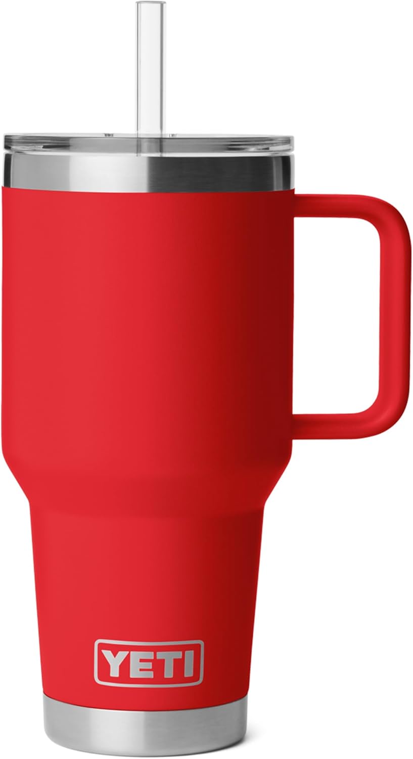 YETI Rambler 35 oz Straw Mug 2.0, Rescue Red