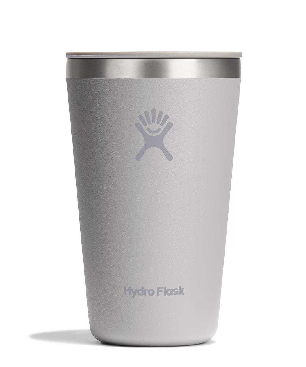 Hydro Flask All Around Tumbler Press-In Lid, Insulated Travel Mug, Stainless Steel Coffee Cup 16 Oz Cloud Pink