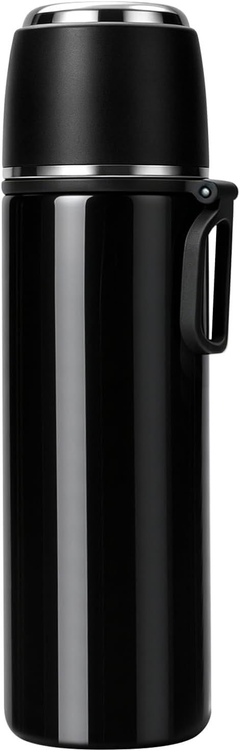 Stainless Steel Insulated Thermal Bottle Coffee FlaskTravel Mug 15 OZ black