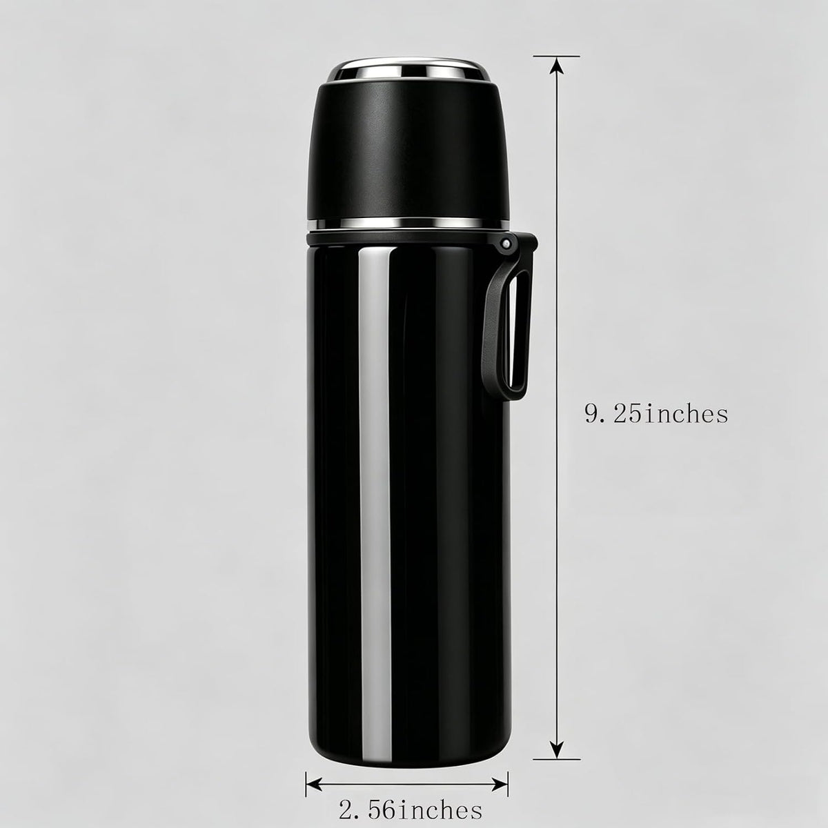 Stainless Steel Insulated Thermal Bottle Coffee FlaskTravel Mug 15 OZ black