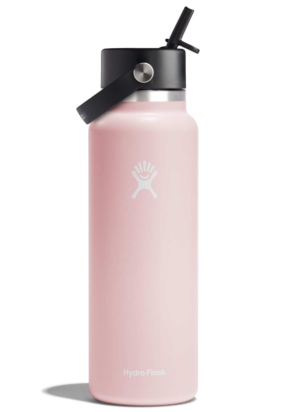 Hydro Flask Water Bottle - Insulated Stainless Steel - Wide Mouth Flex Straw Lid, Non Spill, Leakproof and Refillable in 32 Oz Botanical Bliss Agave