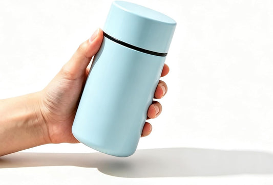 Mini Insulated Flask,Small Water Bottle 6.8oz, Pocket Size Portable Leak Proof Thermal Cup for Women Girls Outdoor,Travel Tumbler forTravel Coffee Tea Drinks (Blue)