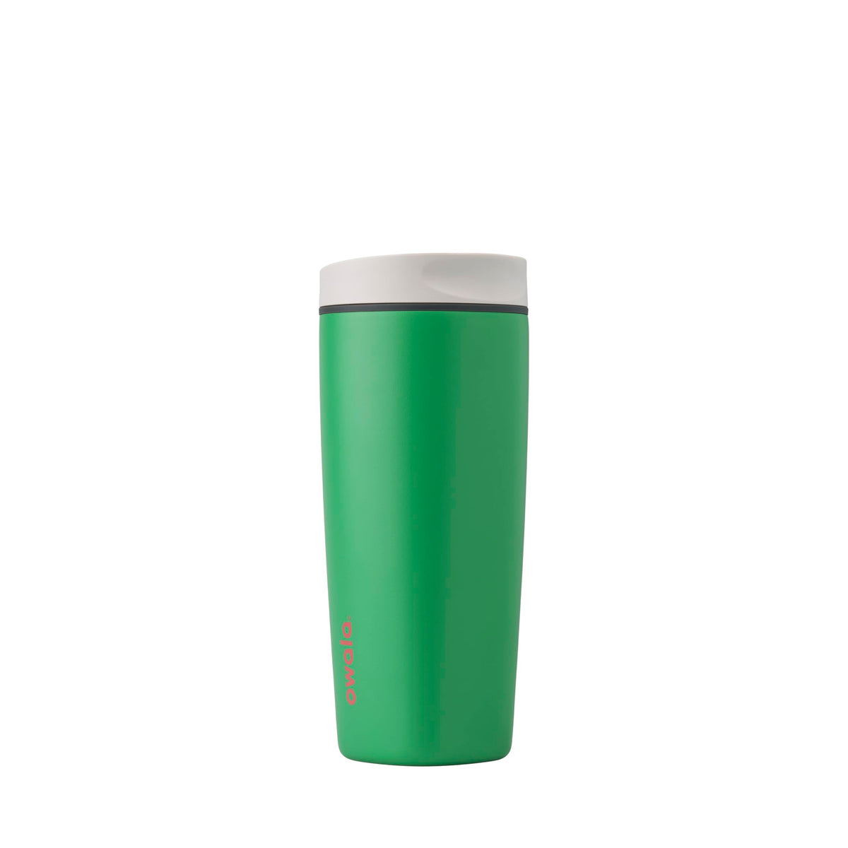 Owala SmoothSip Slider Insulated Stainless Steel Coffee Tumbler, Reusable Iced Coffee Cup, Hot Coffee Travel Mug, BPA Free 12 oz, Pink (Pucker Up)