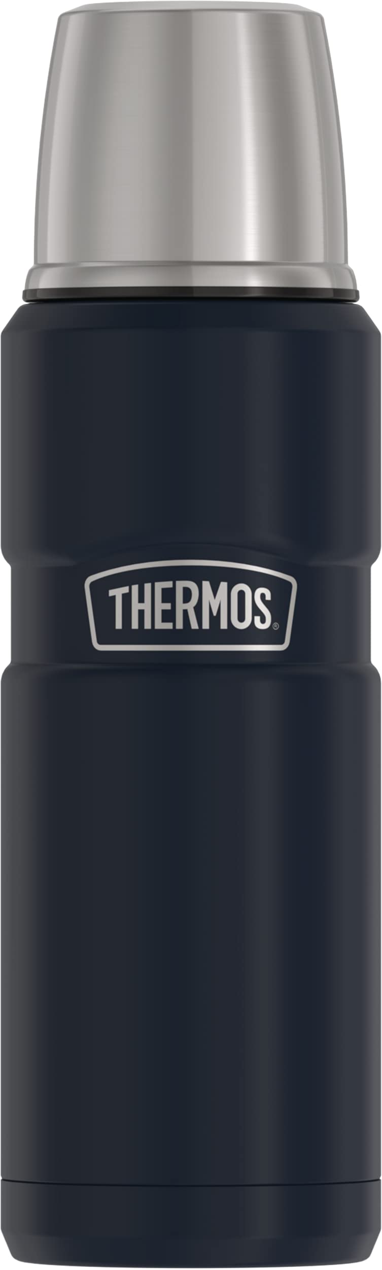 THERMOS Stainless King Vacuum-Insulated Compact Bottle, 16 Ounce, Matte Steel