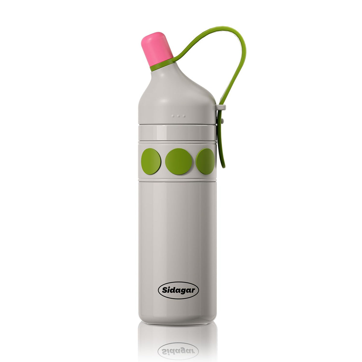 24 oz Sports Tumbler, Stainless Steel Vacuum Water Bottle Insulated Iced Travel Coffee Cup Double Wall Flask (Dark Grey)