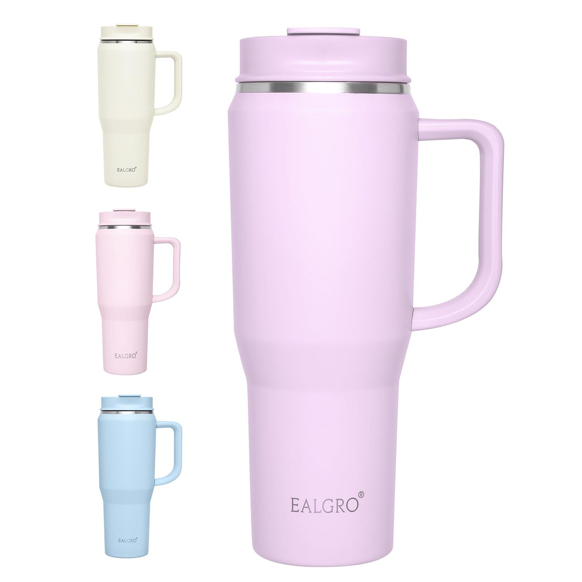 EALGRO 40 oz Tumbler with Handle, Insulated Tumblers with Lid and Straw