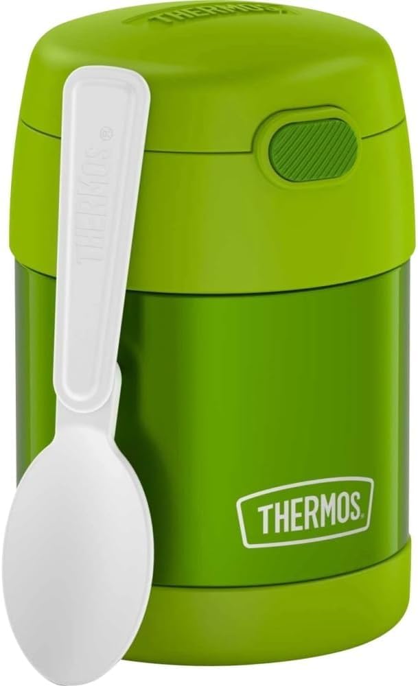 THERMOS FUNTAINER Kids Food Jar with Spoon, 10oz, Navy