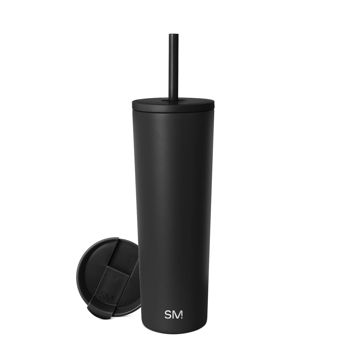 Simple Modern Iced Coffee Tumbler, Insulated | 24oz | Black