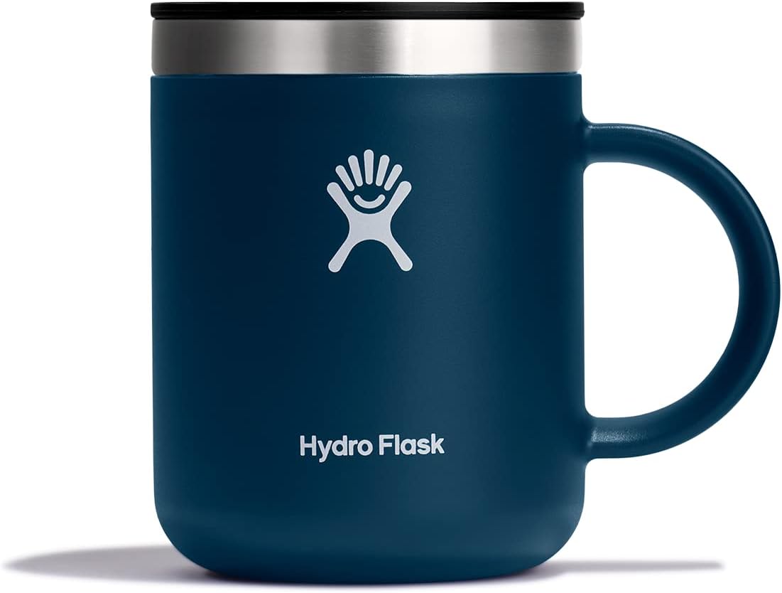 Hydro Flask Coffee Mug – Insulated Stainless Steel, Non Spill, Leak Resistant Travel Mug 12 Oz Indigo Blue