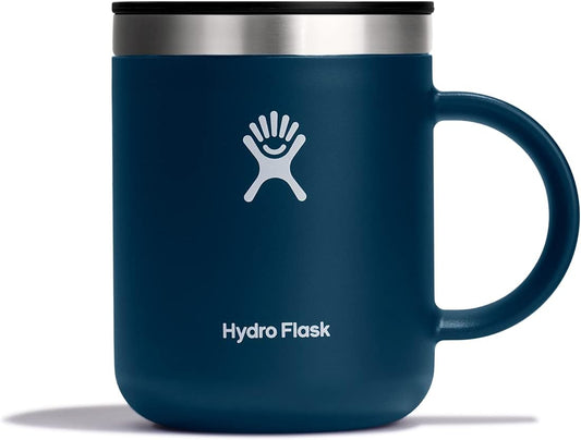 Hydro Flask Coffee Mug – Insulated Stainless Steel, Non Spill, Leak Resistant Travel Mug 12 Oz Indigo Blue
