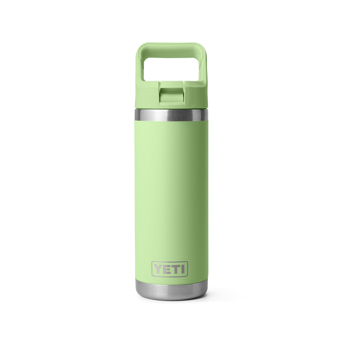 YETI Rambler 18 oz Bottle, Vacuum Insulated, Stainless Steel with Straw Cap, Navy