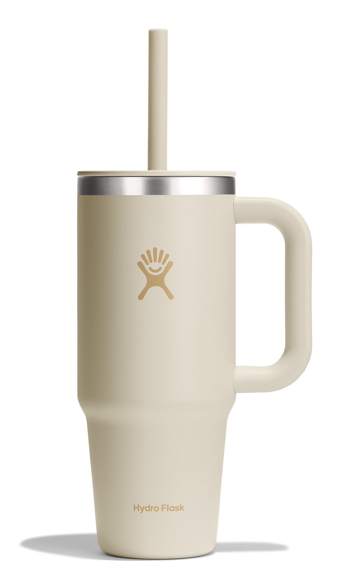 Hydro Flask Travel Tumbler with Handle, Lid and Straw - Insulated Stainless Steel in 40 Oz Trillium
