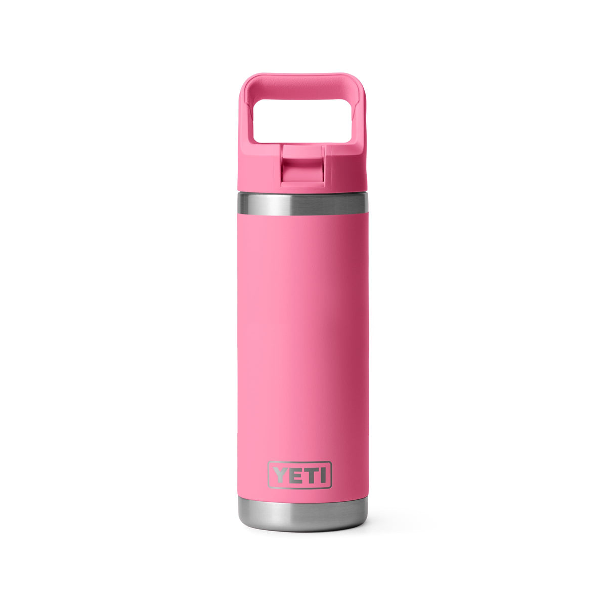 YETI Rambler 18 oz Bottle, Vacuum Insulated, Stainless Steel with Straw Cap, Navy