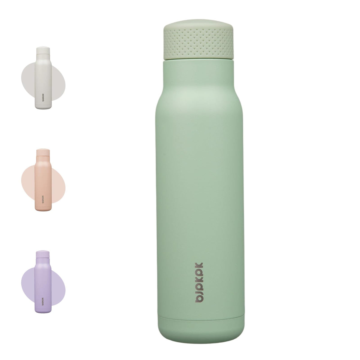 BJPKPK 21 oz Insulated Water Bottle, Leakproof Stainless Steel Flask