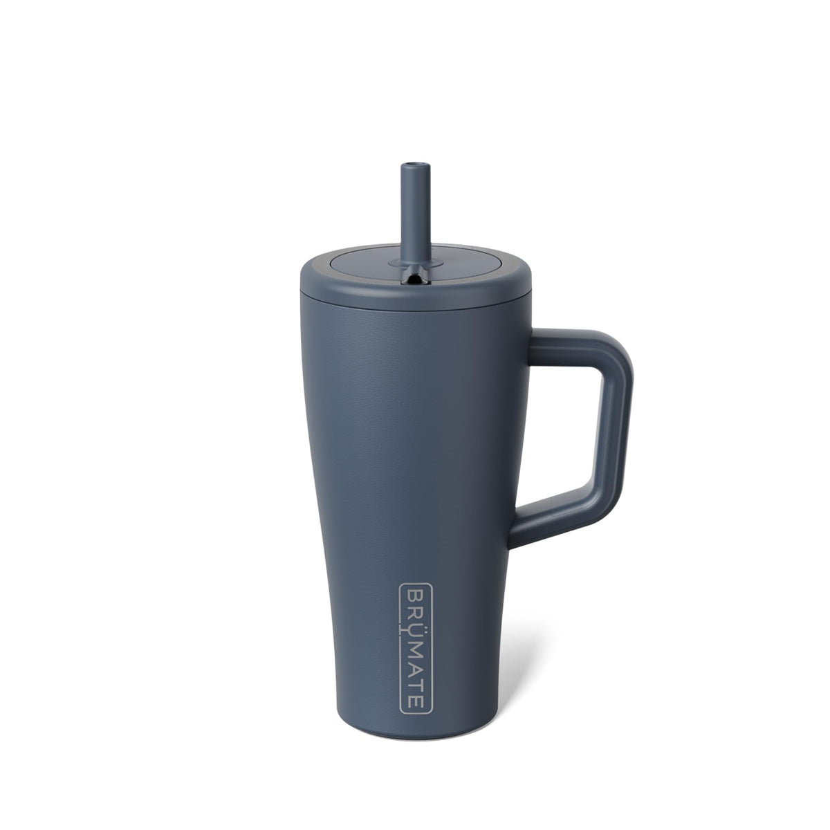 BrüMate Era 40 oz Tumbler with Handle & Straw | 100% Leakproof Insulated Water Bottle Tumbler with Lid & Flexible SoftSip Straw | Made of Stainless Steel | Cup Holder Friendly | 40oz (Nightfall Blue)
