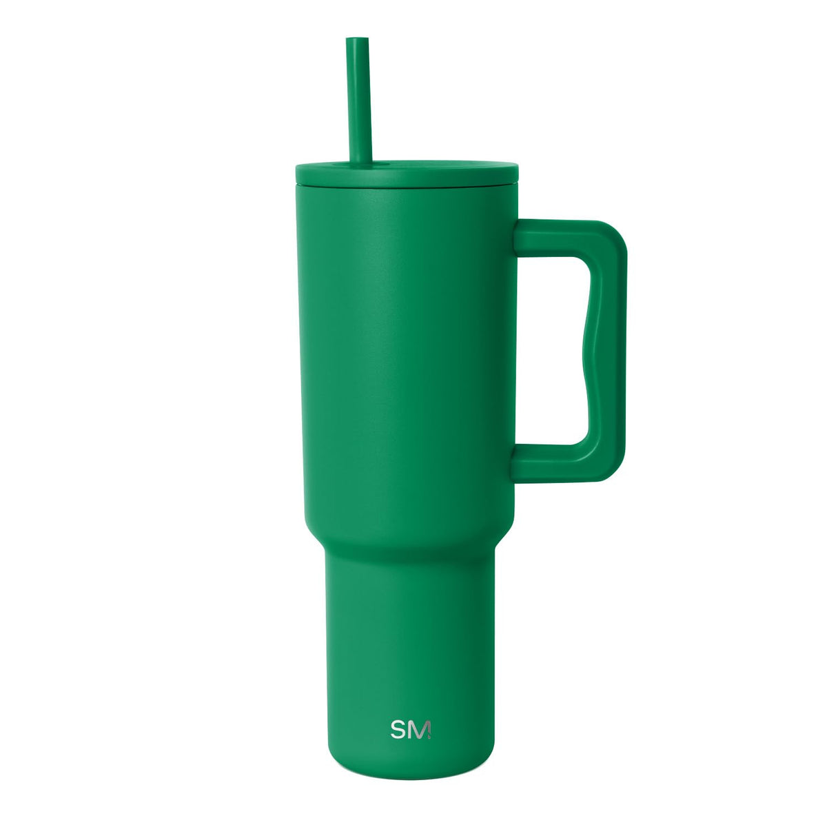 Simple Modern 40 oz Trek Tumbler with Handle and Straw Lid | Cup Holder Friendly Insulated Stainless Steel Travel Mug | Almond Birch