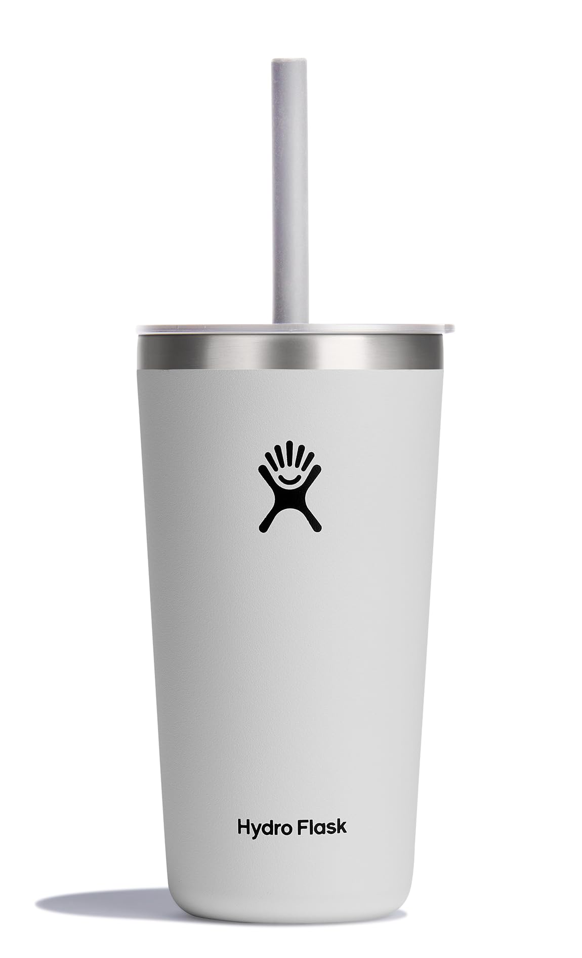 Hydro Flask All Around Tumbler Press-In Lid, Insulated Travel Mug, Stainless Steel Coffee Cup 16 Oz Cloud Pink