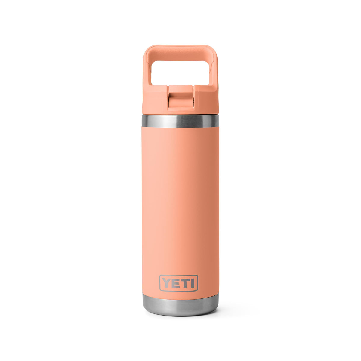 YETI Rambler 18 oz Bottle, Vacuum Insulated, Stainless Steel with Straw Cap, Navy