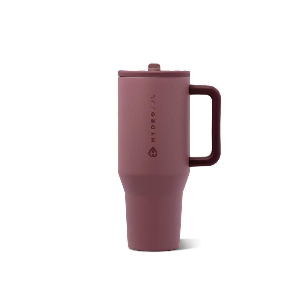 HydroJug Traveler 40oz, Insulated Tumbler with Handle & Straw, Cream