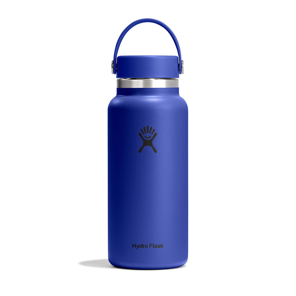 Hydro Flask Water Bottle - Insulated Stainless Steel - Wide Mouth Flex Lid, Non Spill, Leakproof and Refillable in 20 Oz Harbor Blue