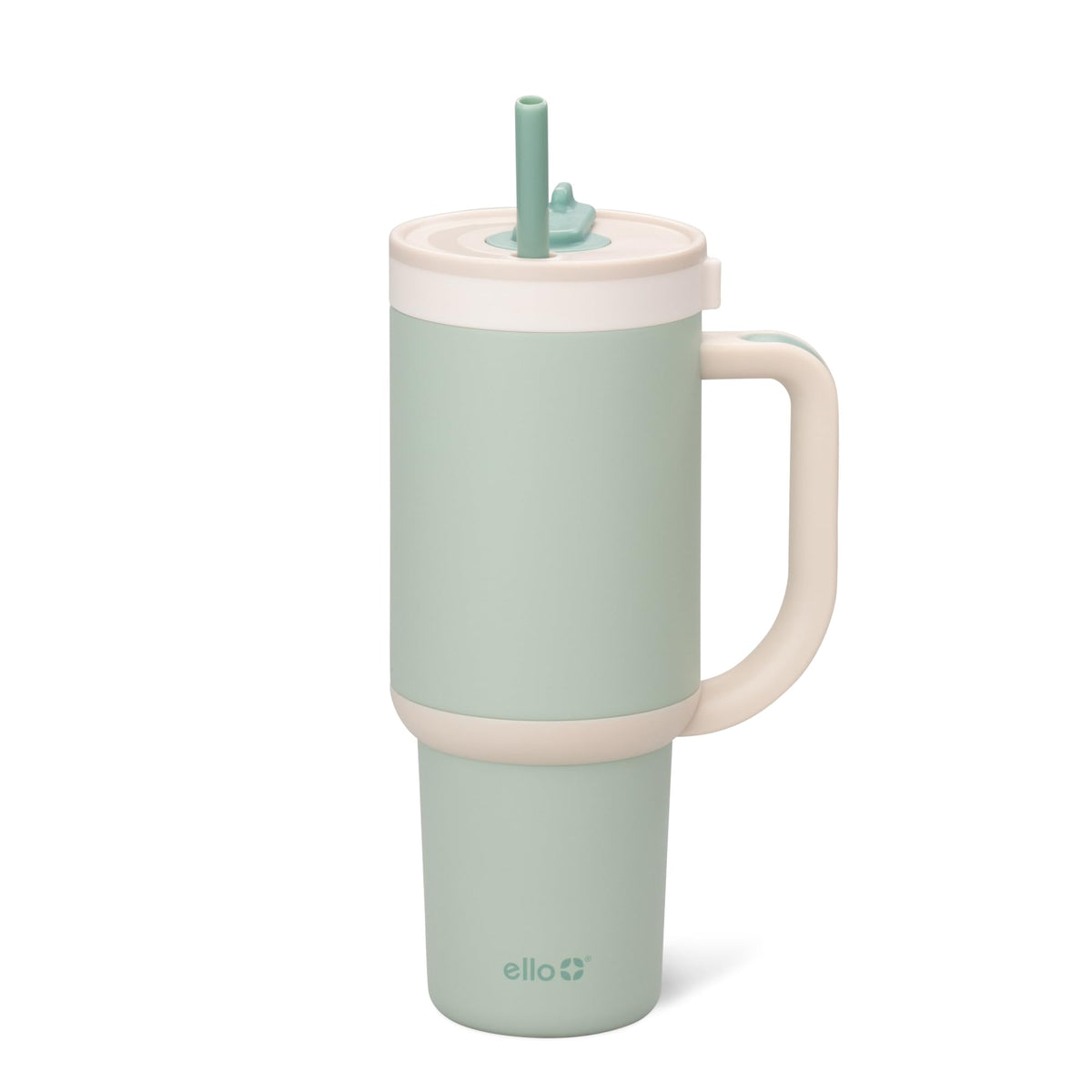 Ello Oasis 30oz Insulated Stainless Steel Tumbler with Straw, Daisies