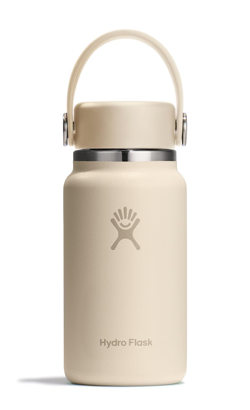 Hydro Flask Micro Bottle - Insulated Mini Leak Proof Flask for Purse or Pocket in 6.7 Oz Agave Green