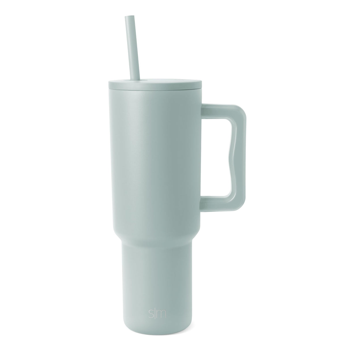 Simple Modern 40 oz Trek Tumbler with Handle and Straw Lid | Cup Holder Friendly Insulated Stainless Steel Travel Mug | Almond Birch