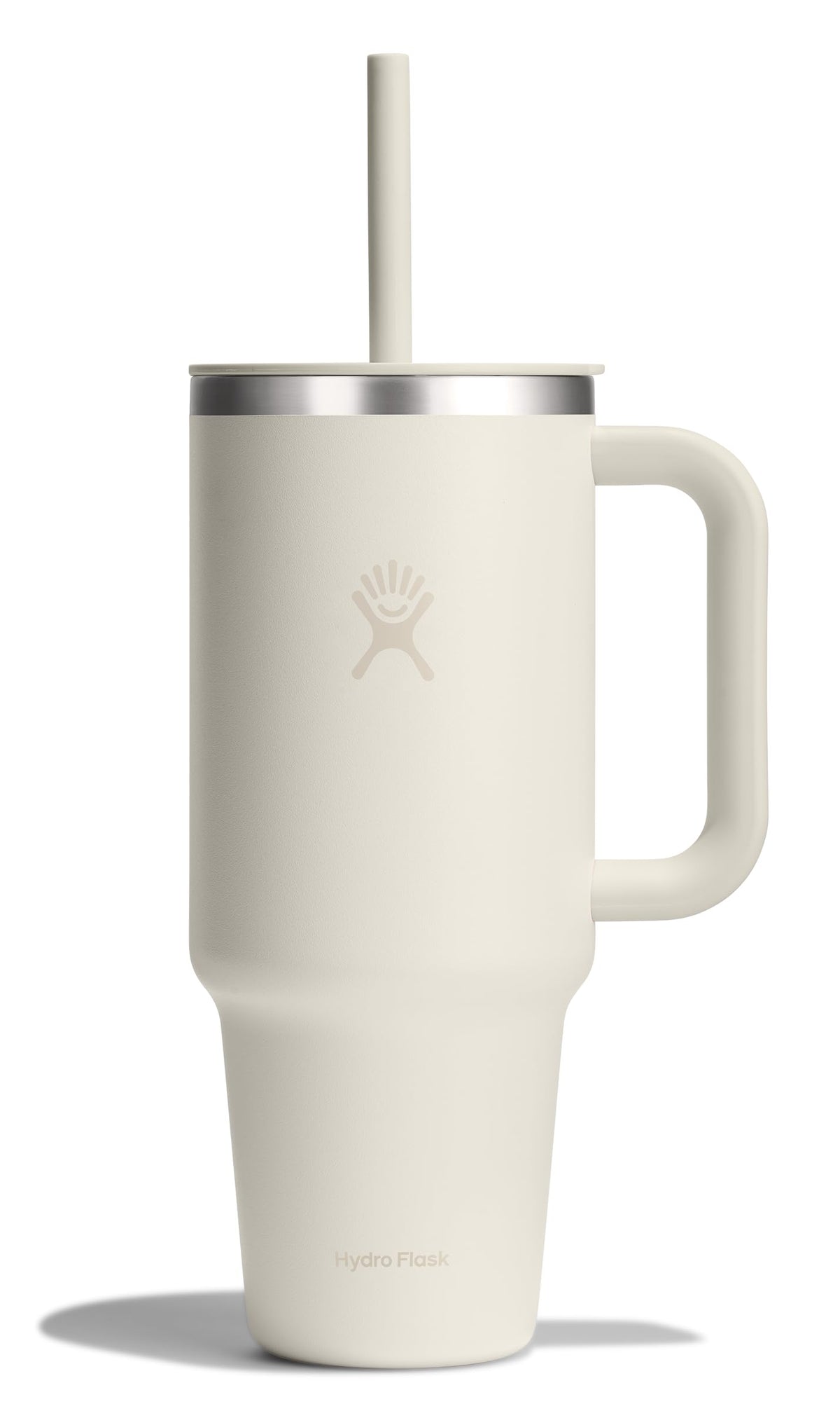 Hydro Flask Travel Tumbler with Handle, Lid and Straw - Insulated Stainless Steel in 40 Oz Trillium