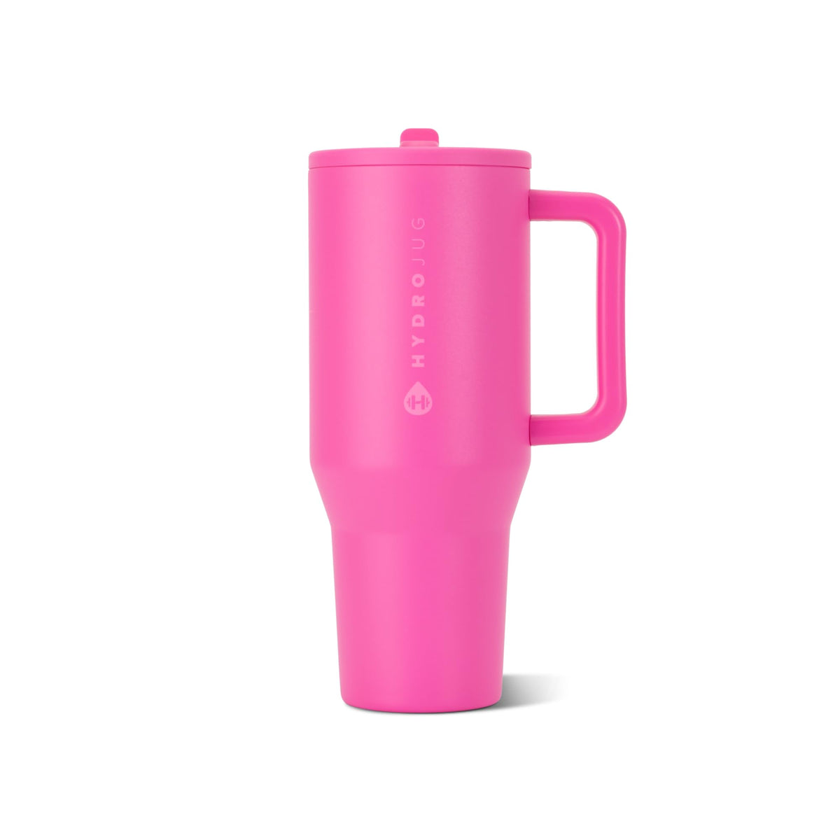 HydroJug Traveler 32oz, Insulated Tumbler with Handle & Straw, Cream