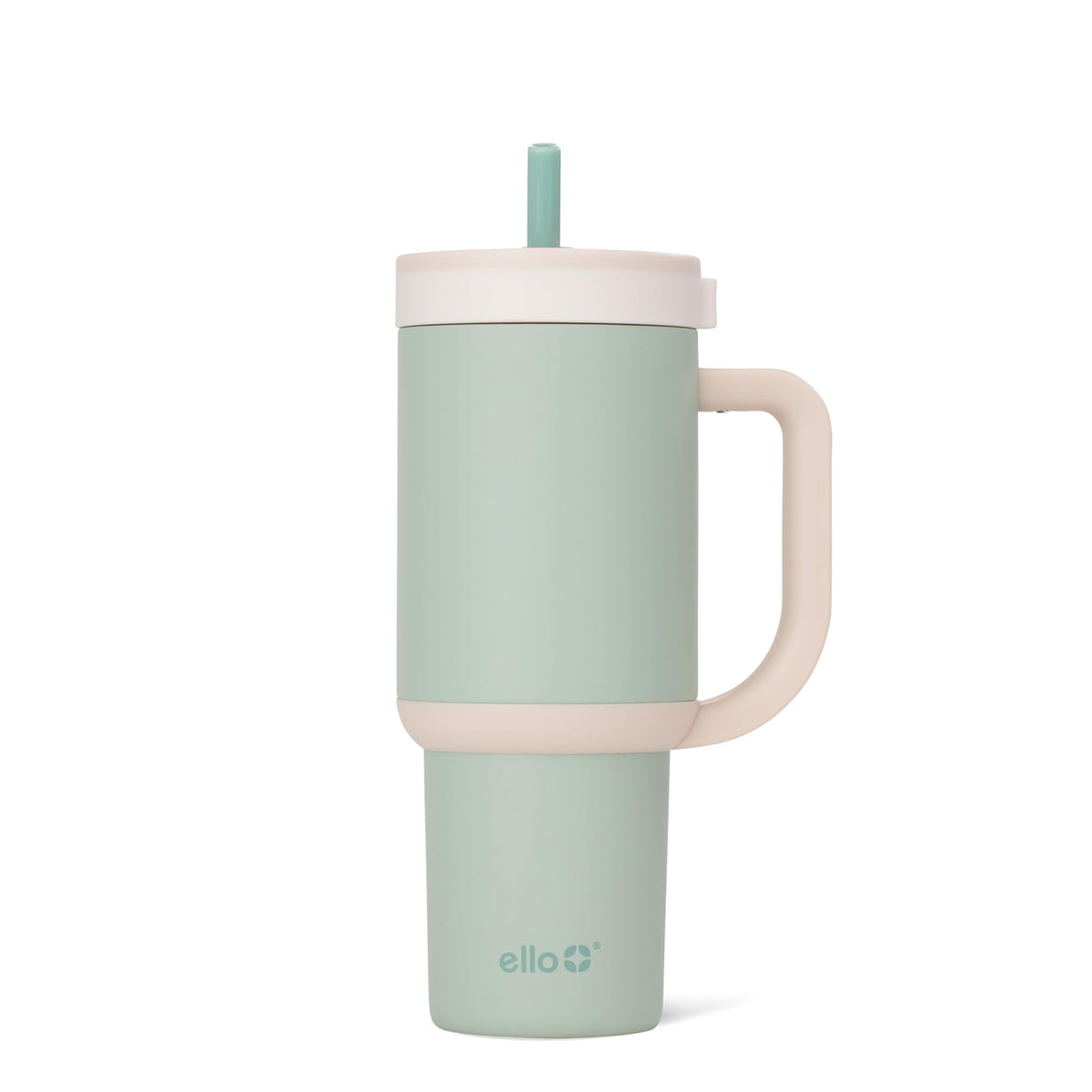 Ello Oasis 30oz Insulated Stainless Steel Tumbler with Straw, Daisies