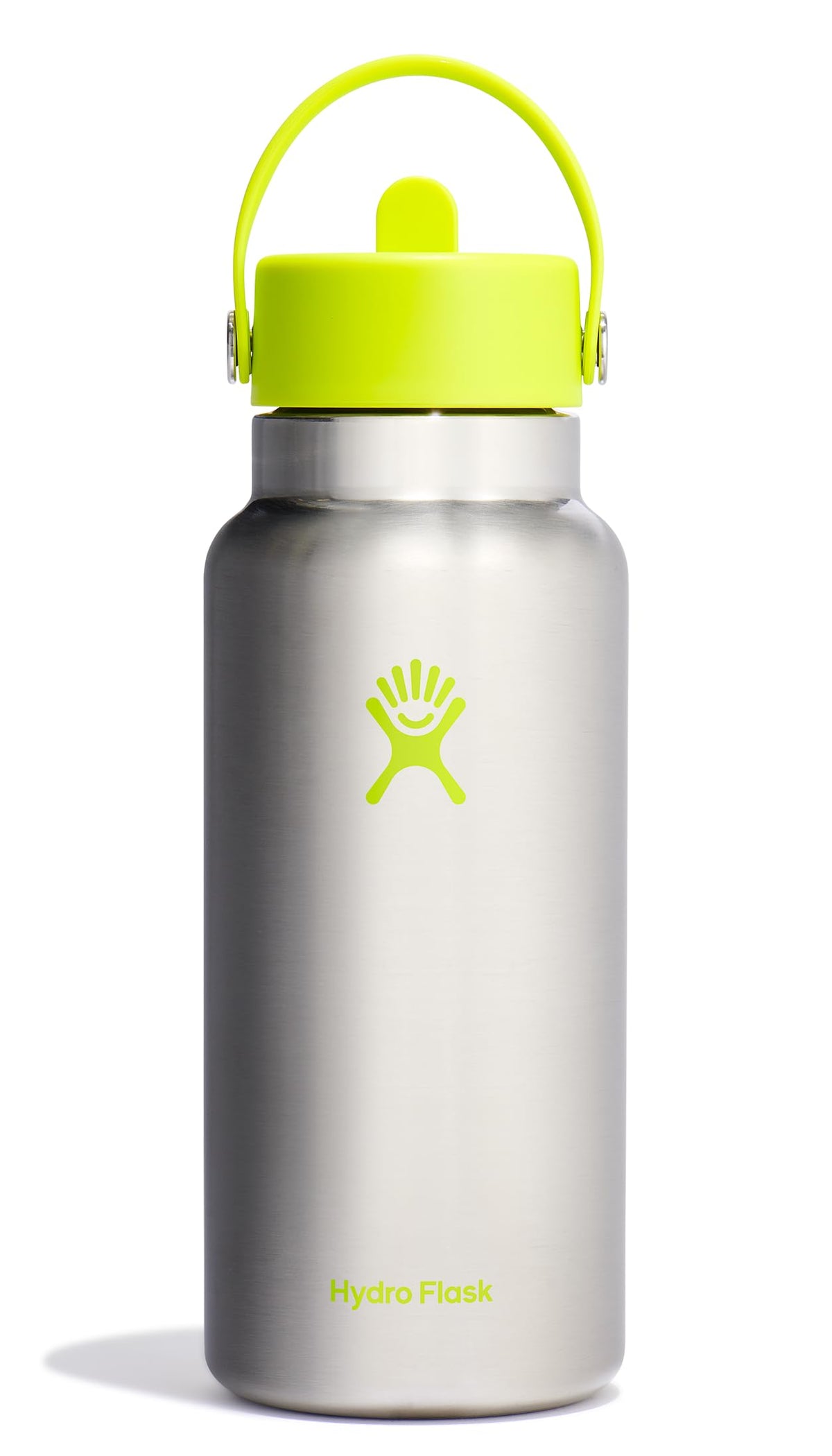 Hydro Flask Water Bottle - Insulated Stainless Steel - Wide Straw Lid, Non Spill, Leakproof in 24 Oz Ivory