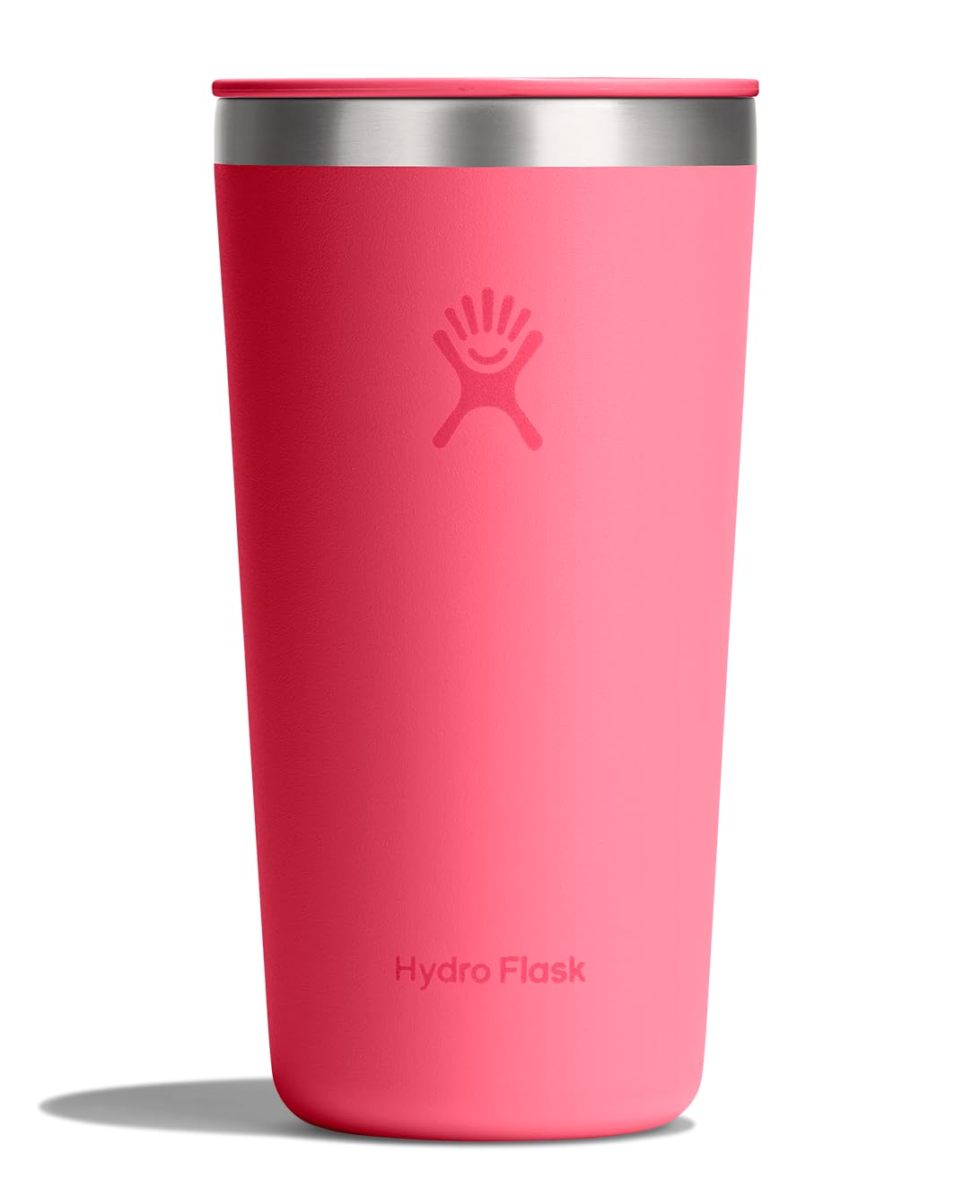 Hydro Flask All Around Tumbler Press-In Lid, Insulated Travel Mug, Stainless Steel Coffee Cup 16 Oz Cloud Pink