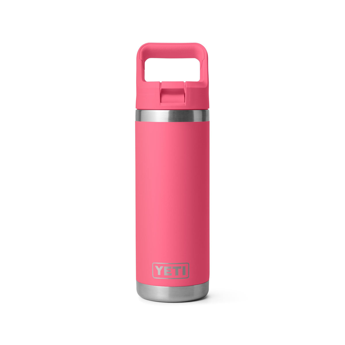 YETI Rambler 18 oz Bottle, Vacuum Insulated, Stainless Steel with Straw Cap, Navy