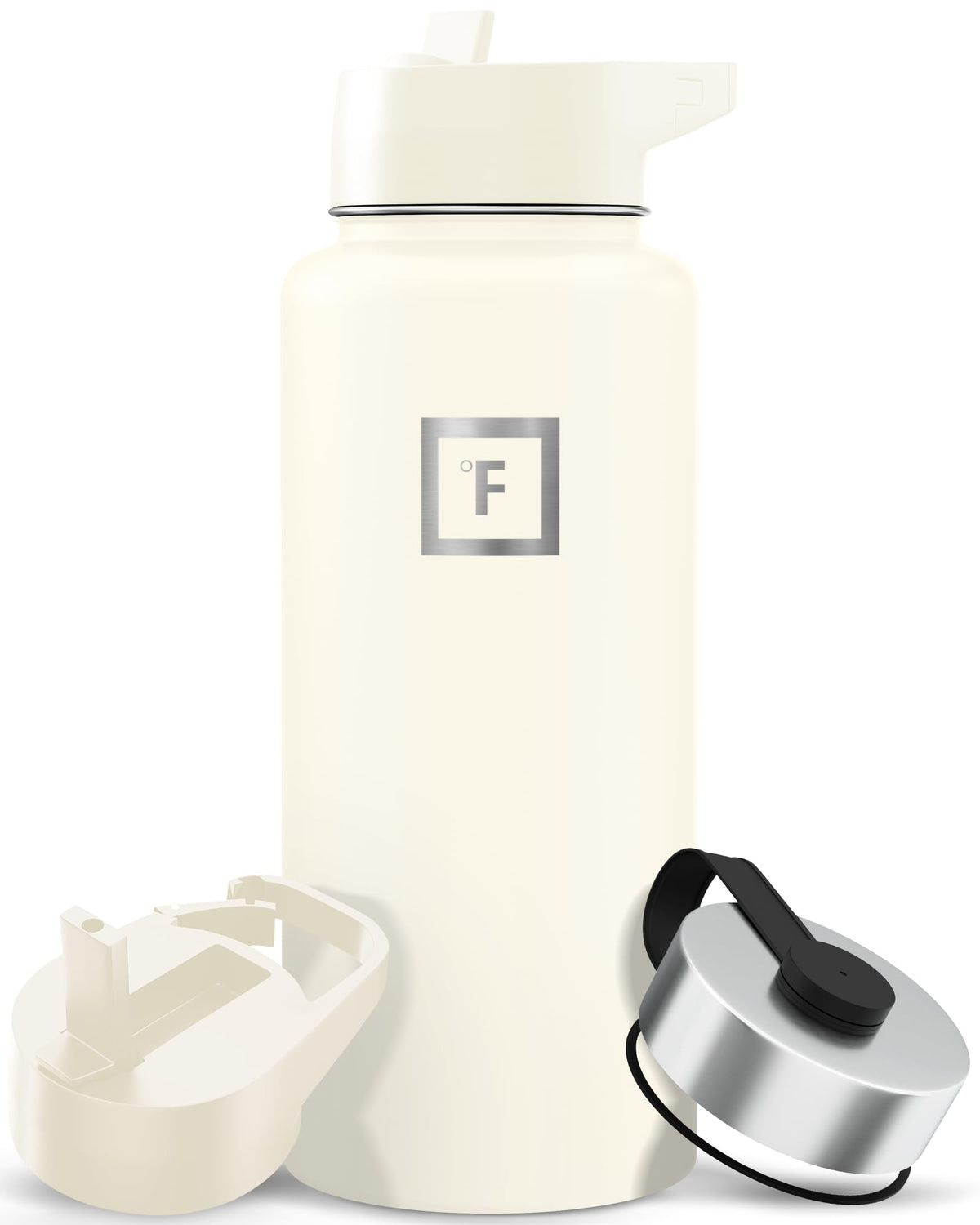 IRON °FLASK 24 oz Wide Mouth Water Bottle with Straw