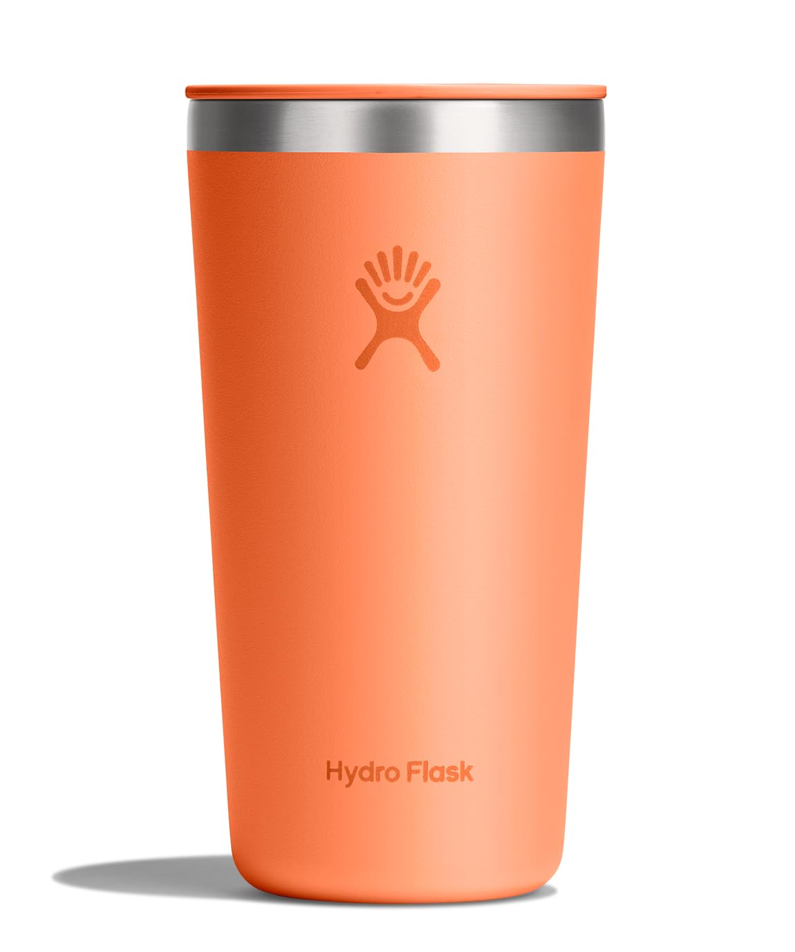 Hydro Flask All Around Tumbler Press-In Lid, Insulated Travel Mug, Stainless Steel Coffee Cup 16 Oz Cloud Pink