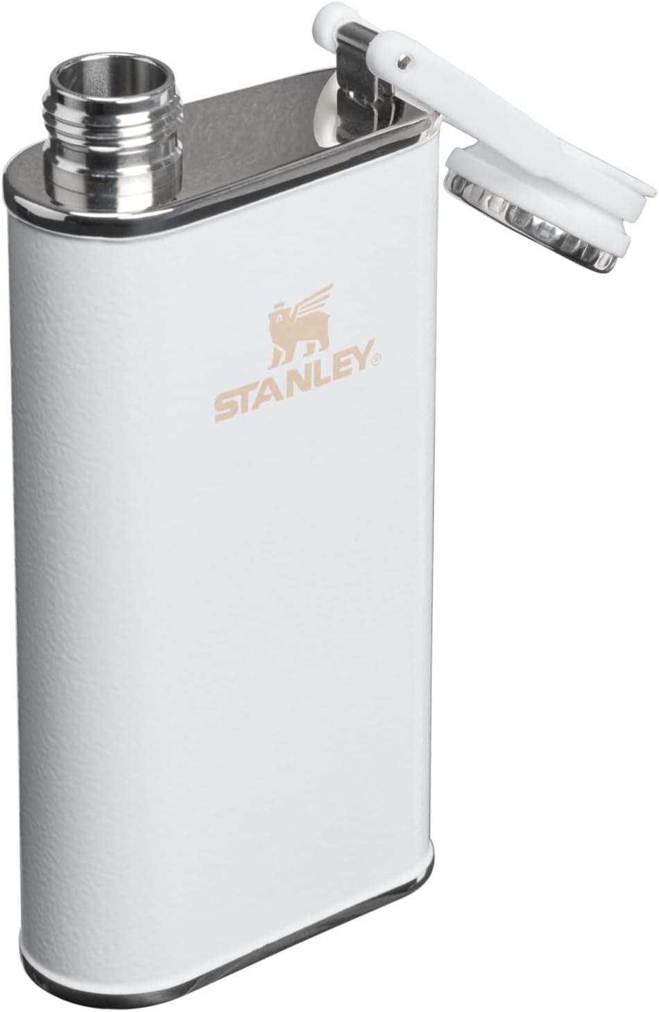 STANLEY Easy Fill Flask, 8 oz, Hammertone Frost