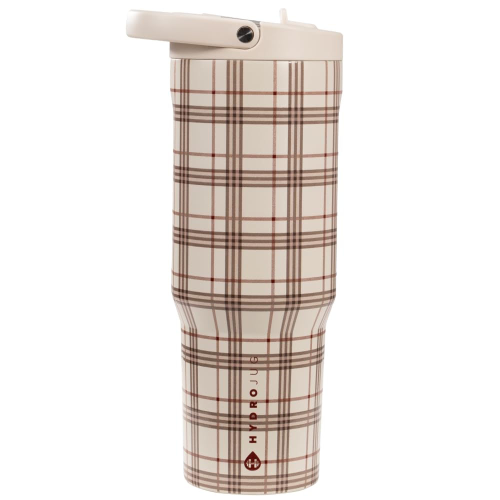 HydroJug Sport 32 oz Insulated Stainless Steel Water Bottle, Cream