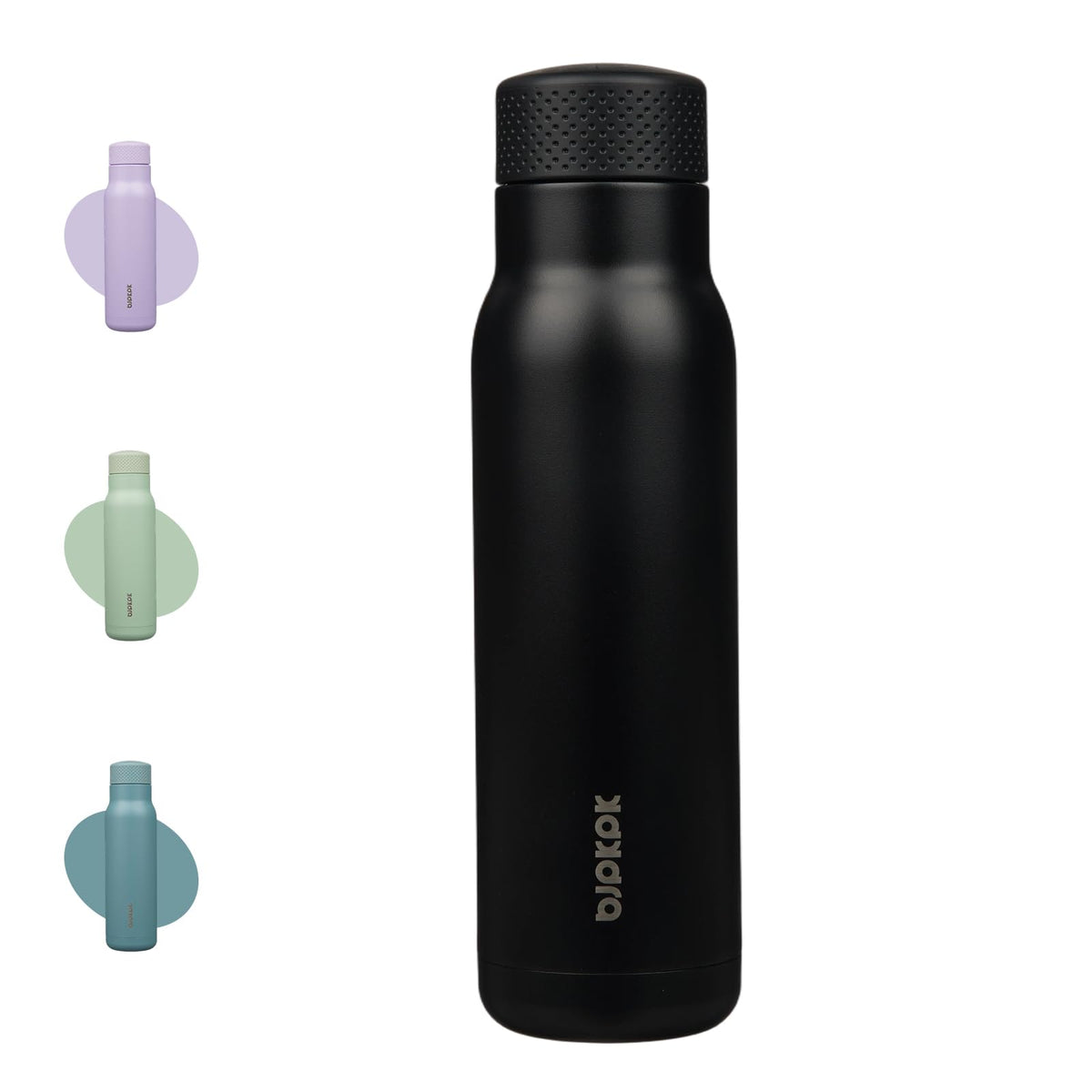 BJPKPK 21 oz Insulated Water Bottle, Leakproof Stainless Steel Flask