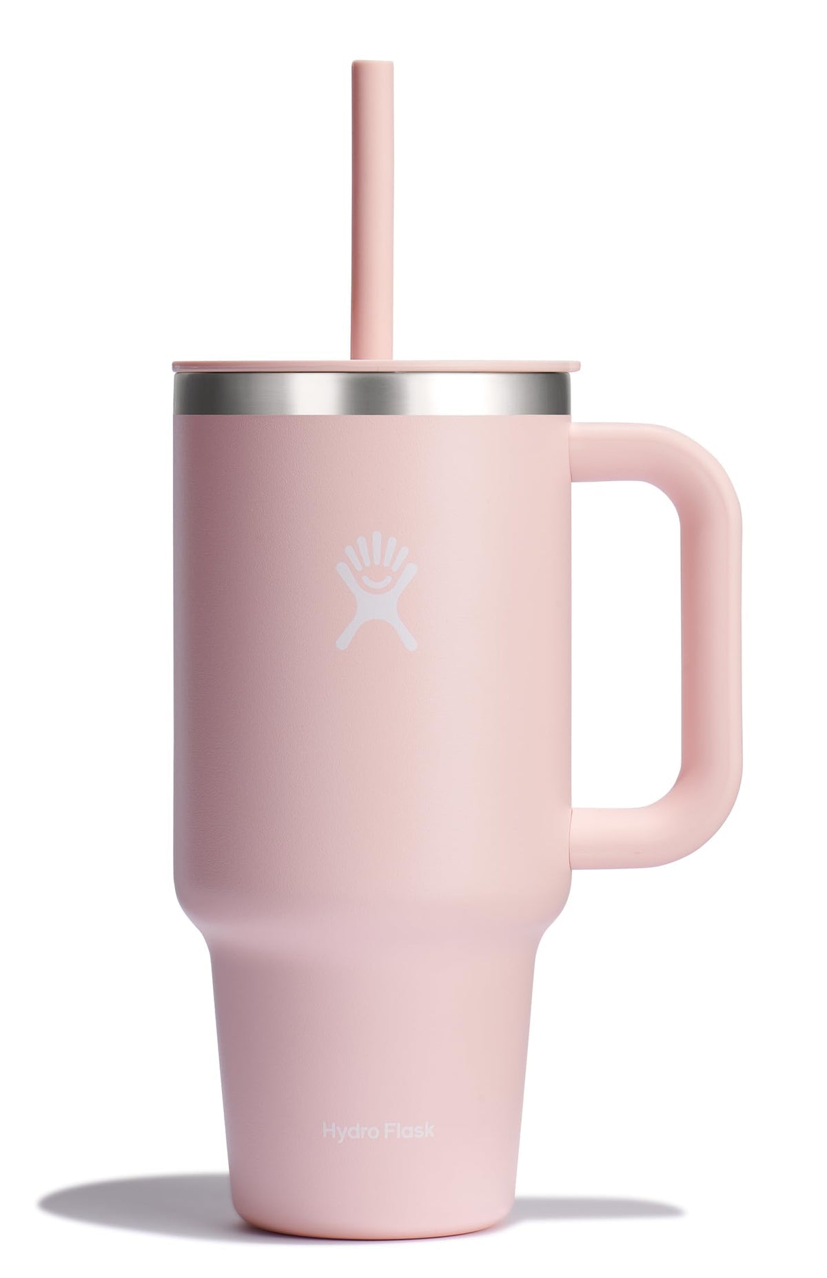 Hydro Flask Travel Tumbler with Handle, Lid and Straw - Insulated Stainless Steel in 40 Oz Trillium