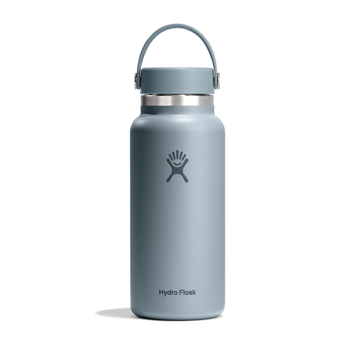 Hydro Flask Water Bottle - Insulated Stainless Steel - Wide Mouth Flex Lid, Non Spill, Leakproof and Refillable in 32 Oz Harbor Blue