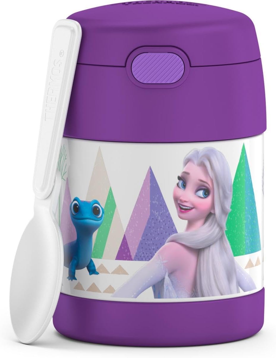 THERMOS FUNTAINER Kids Food Jar with Spoon, 10oz, Navy