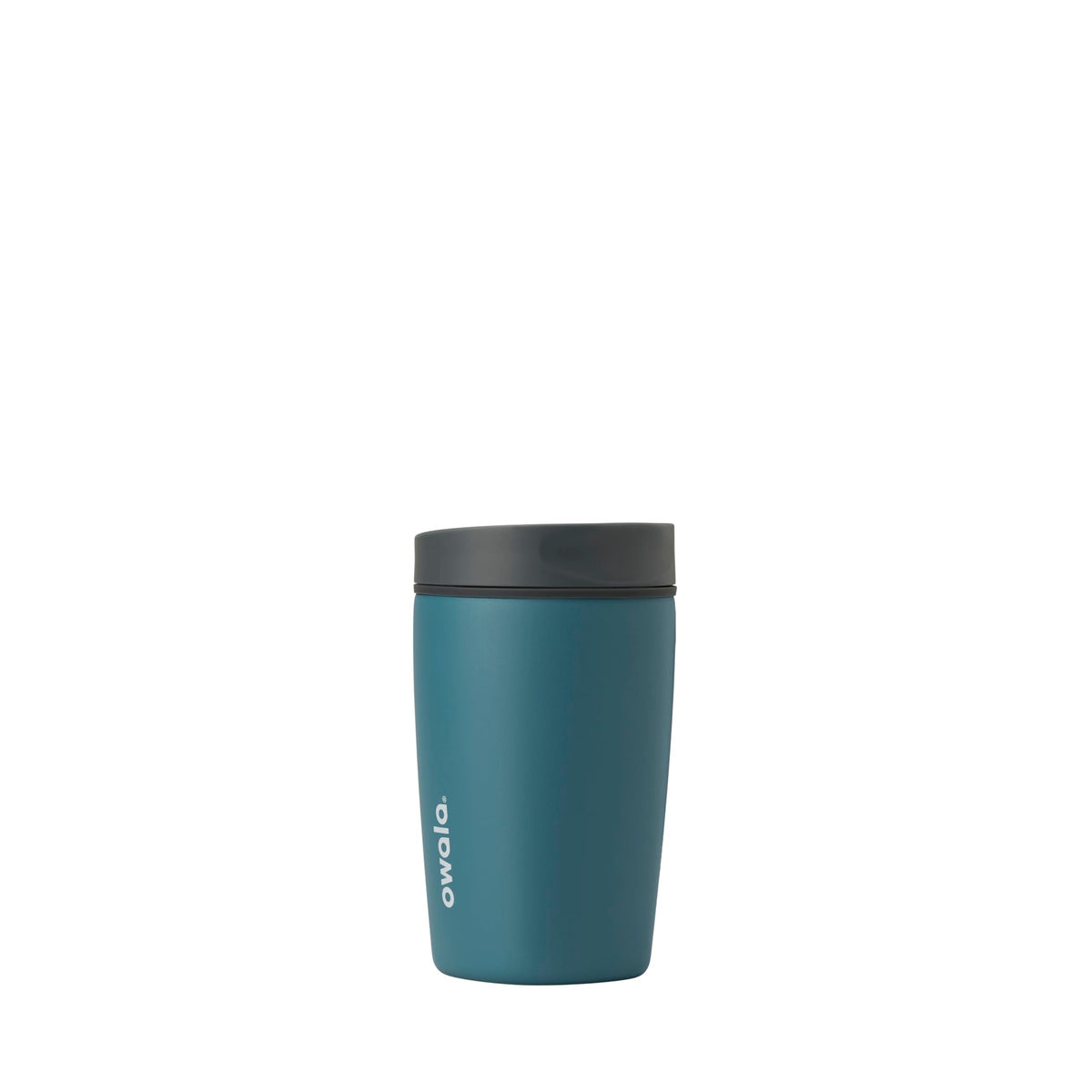 Owala SmoothSip Slider Insulated Stainless Steel Coffee Tumbler, Reusable Iced Coffee Cup, Hot Coffee Travel Mug, BPA Free 12 oz, Pink (Pucker Up)