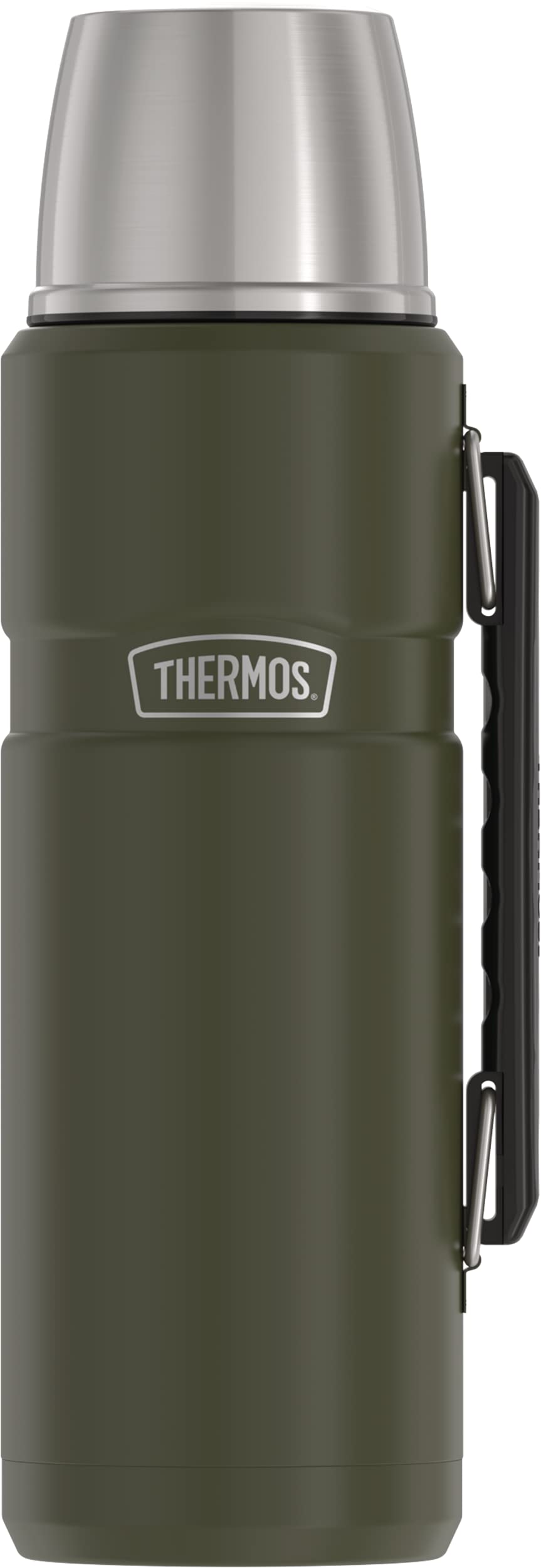 THERMOS Stainless King Vacuum-Insulated Beverage Bottle, 40 Ounce, Matte Stainless Steel