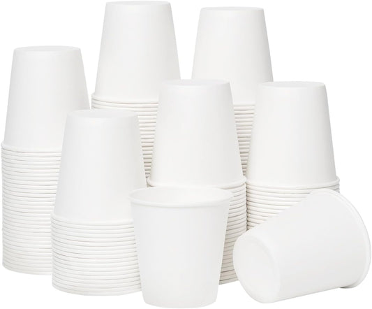 RACETOP 3 oz Bathroom Paper Cups, 100 Pack, Disposable Mouthwash Cups